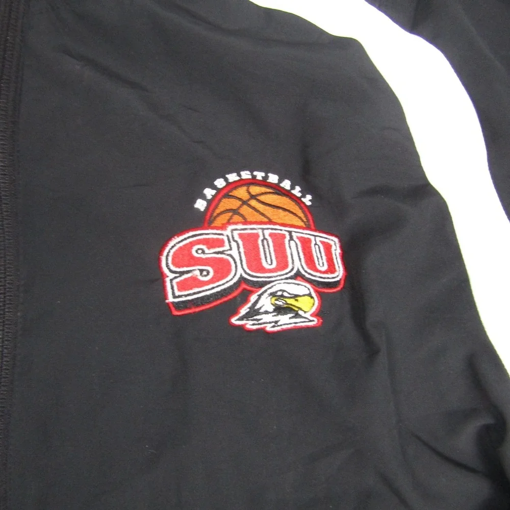 Southern Utah Thunderbirds Jacket Mens XL Black NCAA Basketball Adidas Full‎ Zip